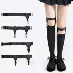 Women Sexy Punk Goth PU Leather Elastic Garter Leg Thigh Ring Leg Suspender Sexy Stockings Garters Clothing Accessory