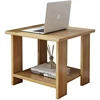 Simple Bedside table Solid Wood Nightstands Double-Layer Night table Living Room Sofa Side Table Modern Home Bedroom furniture 6