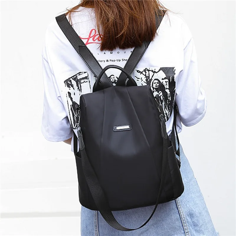 Zaino multifunzione donna in nylon per scuola viaggio e tempo_voghion.com