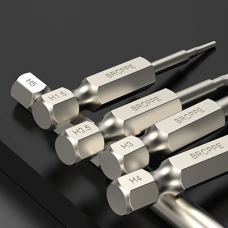 12PCS 1/4 Torx 비트 50mm 스크루 드라이버 비트 세트 전동 공구 구멍이있는 전기 스크루 드라이버 팁 마그네틱 볼트 드라이버 전동 공구