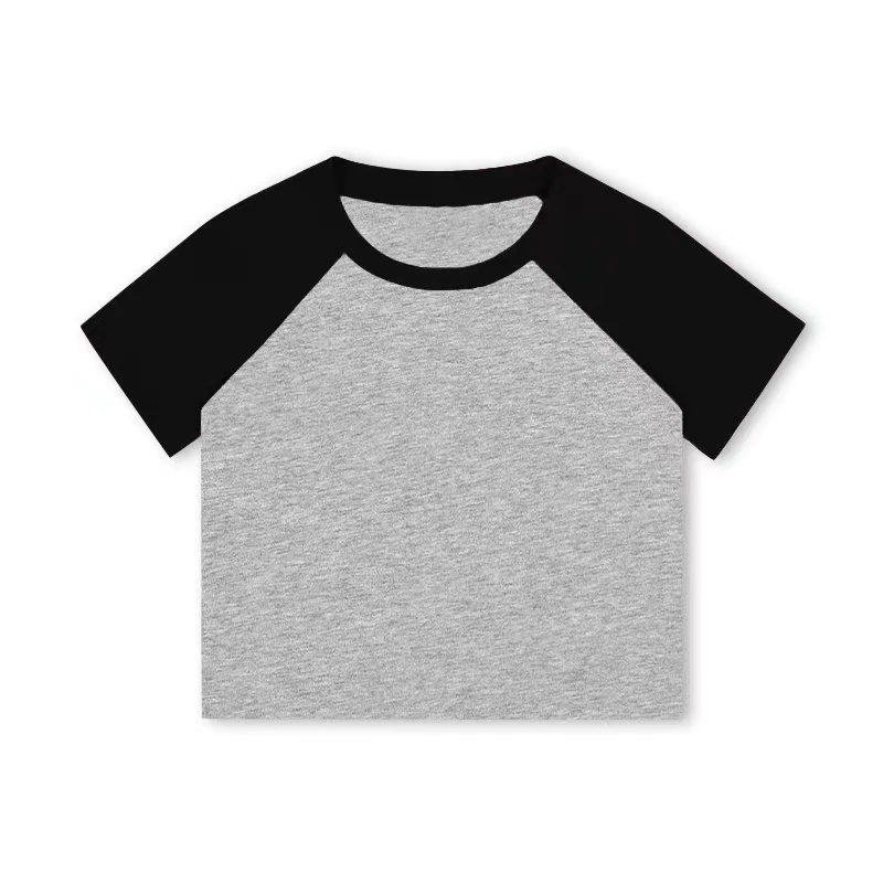 ★ codegraphy★ Women's Raglan Color Block Short Sleeve T-S Raglan Sleeve Color Block Design Women's T-shirt Simple and