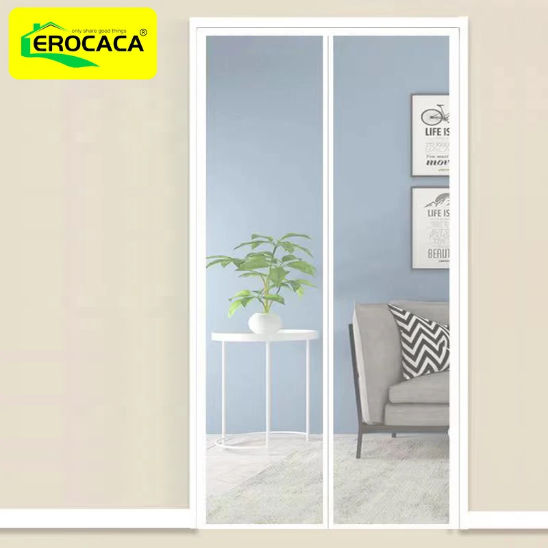 

EROCACA Magnetic Screen Door Curtain Anti-Mosquito Net Fly Insect Screen Mesh Automatic Closing Custom Size Easy Installation