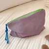 New Women Plaid Makeup Bag Large Capacity Cotton Zipper Pouch Purse Travel Clutch Makeup Bag Cosmetic Zipper Necessarie Feminina 4