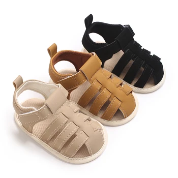 Sandali traspiranti casual in tinta unita per neonati Sandali antiscivolo comodi e leggeri per la primavera all'aperto al coperto 1