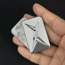 Premium Metal Fidget Slider for Stress Relief - Infinite Motion Toy for Adults (GRAY)