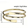 Bague Huitan moderne multi-couches pour femme, couleur or, bijou délicat et élégant pour soirée, accessoire de doigt tendance et raffiné