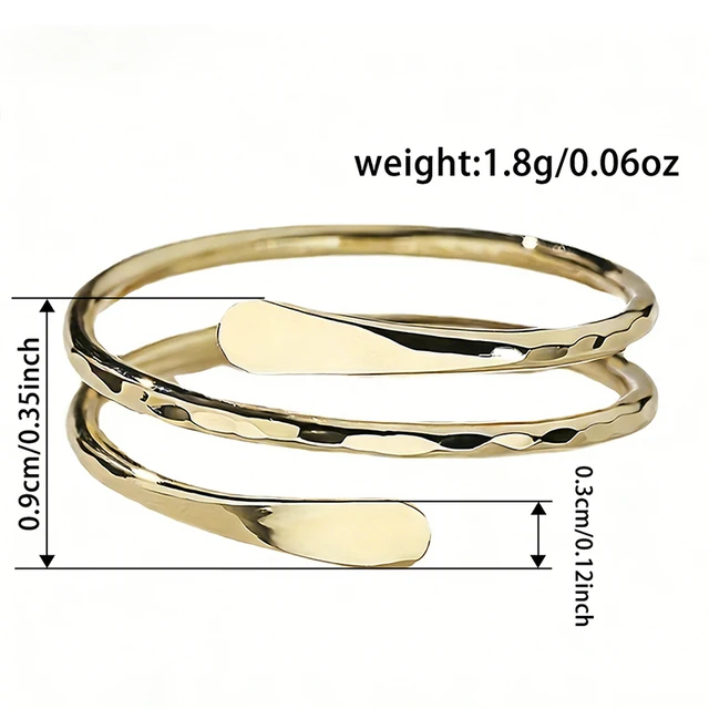 Bague Huitan moderne multi-couches pour femme, couleur or, bijou délicat et élégant pour soirée, accessoire de doigt tendance et raffiné