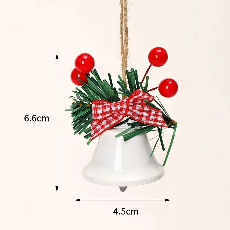 2025 Christmas Jingle Bell Pendant Hanging Tree Ornament Merry Christmas New Year Festival Party DIY Craft Home Decoration Gift