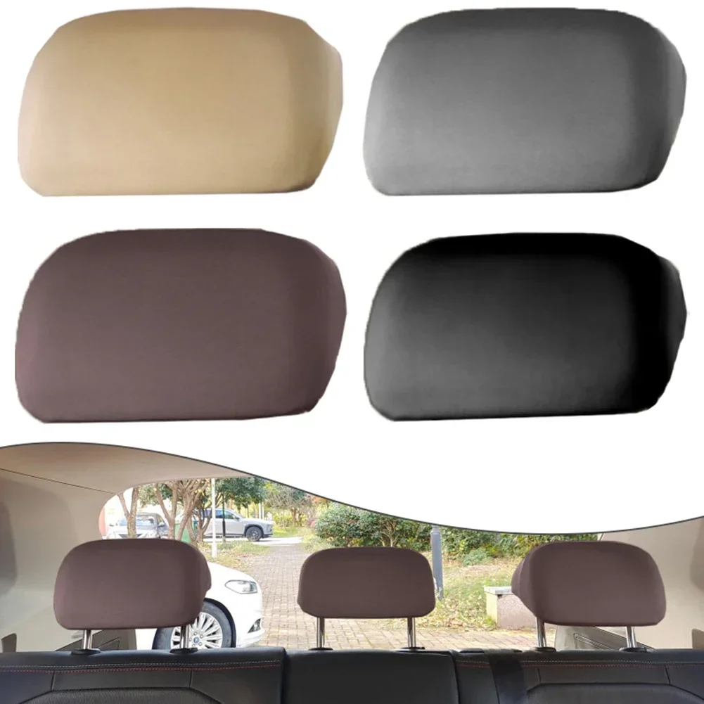 Car headrest Brand New Headrest Cover 20cm X 22cm Car Truck Parts Dirt Resistant Full Coverage