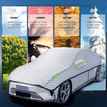 Telo Copriauto Quattro Stagioni Protezione Solare Antineve Antigelo Isolamento Termico Copertura Parabrezza Anteriore