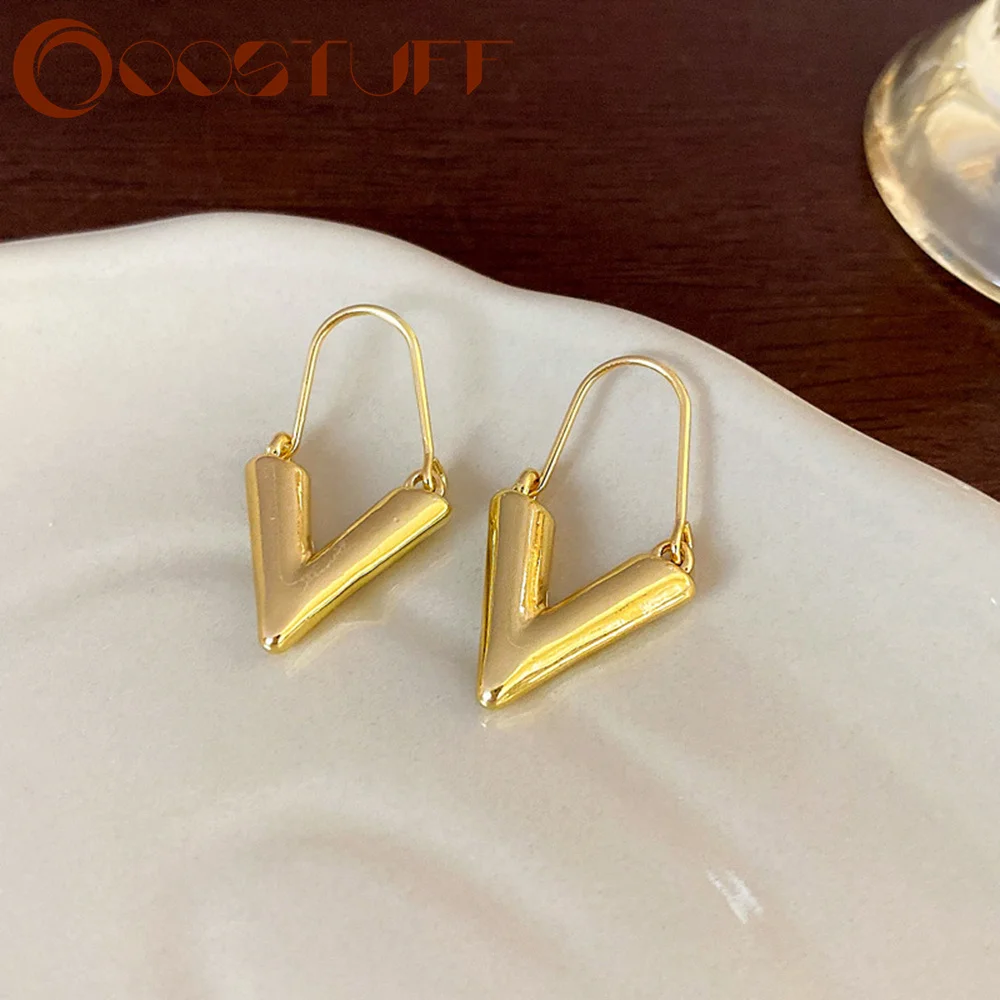 Fashion Jewelry Louis Vuitton Essential V Hoop Earrings Essential