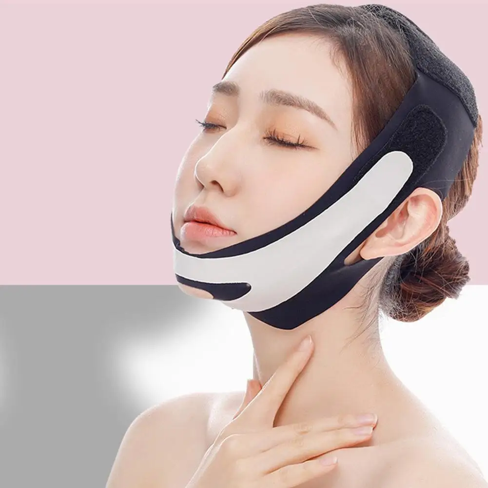 V라인 페이스 밴드 페이스 슬리밍 스트랩 이중턱 주름 감소 밴드 안티 V라인 밴드 쉐이핑 볼 리프트 페이스 C6O5