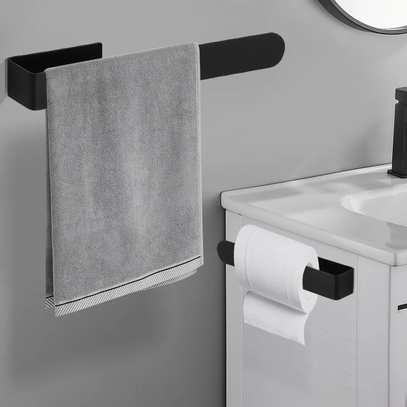Towel Holder Stainless Steel Towel Ring Self-Adhesive Bathroom Kitchen No Drilling