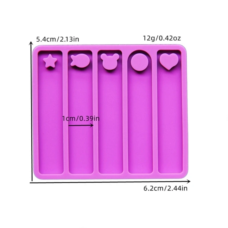 Bookmark Resin Molds DIY Keychain Moulds Bookmark Making Craft Accessories Epoxy Resin Casting Molds for DIY Resin Craft