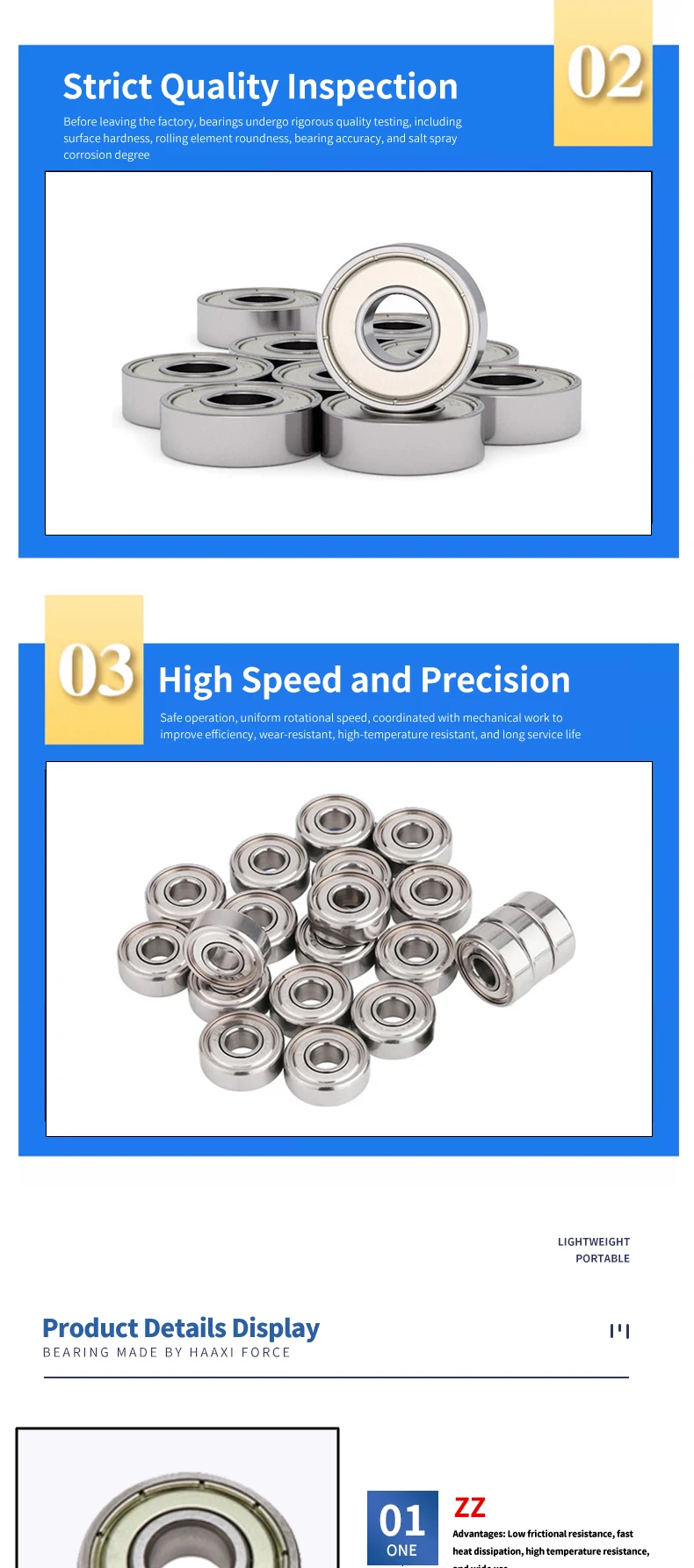 Description Picture 3 of itemDeep groove ball bearing 6300ZZ(10X35X11) 6300-2RS(10X35X11) S6300ZZ(10X35X11) S6300-2RS(10X35X11)