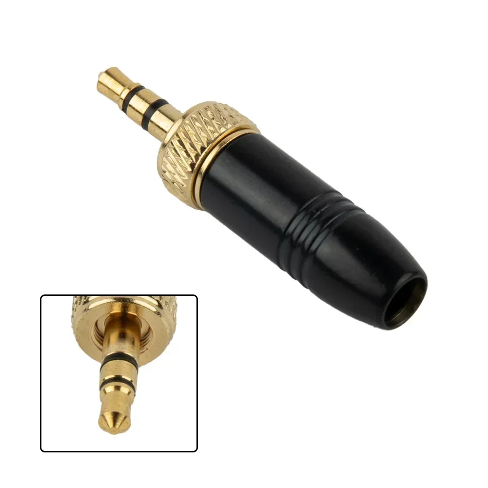 Microphone Stereo Plug Locking Plug Replacement Stereo Microphones For Sennheiser Wireless 1/8" TRS In 3.5mm