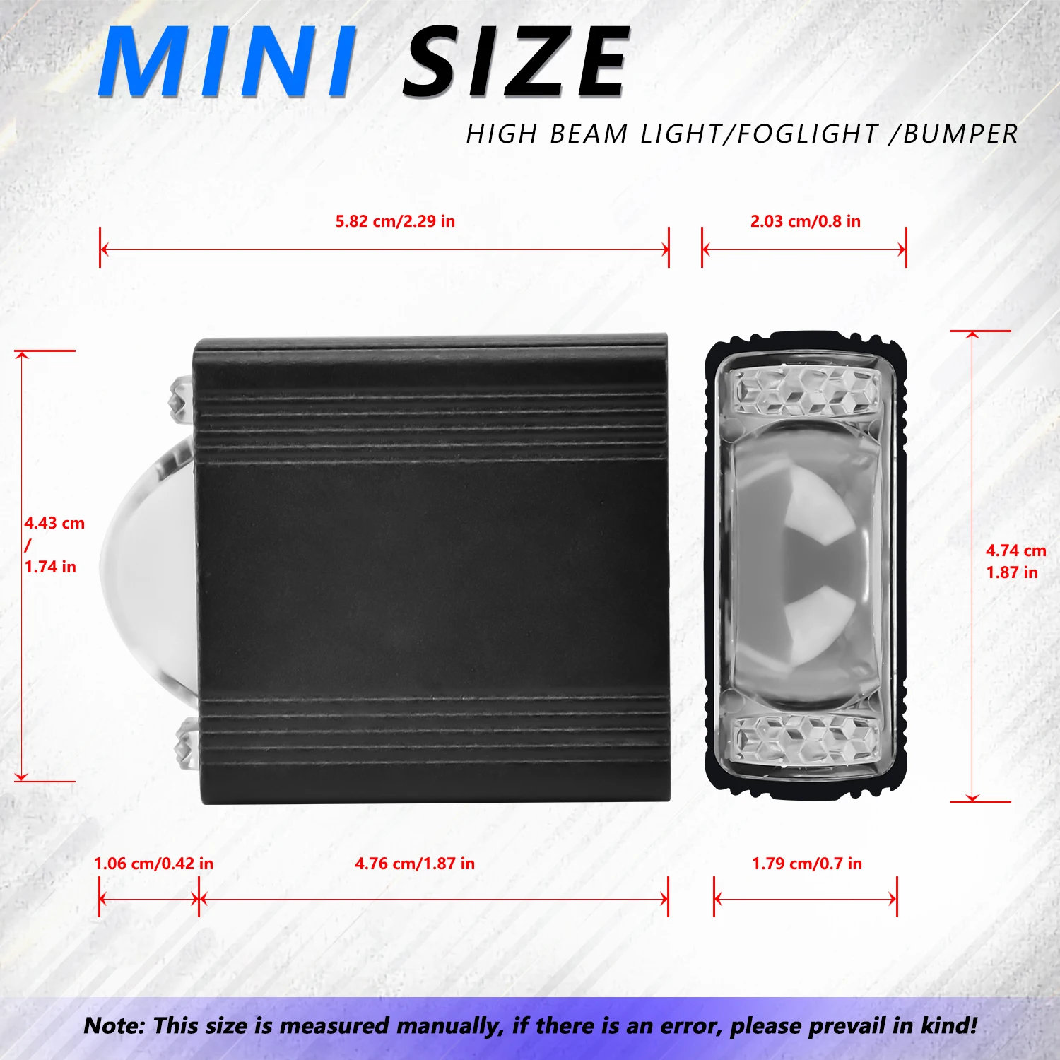 Additional Motorcycle Driving High/Low Len Fog Lamps Long Range Auxiliary Motocr