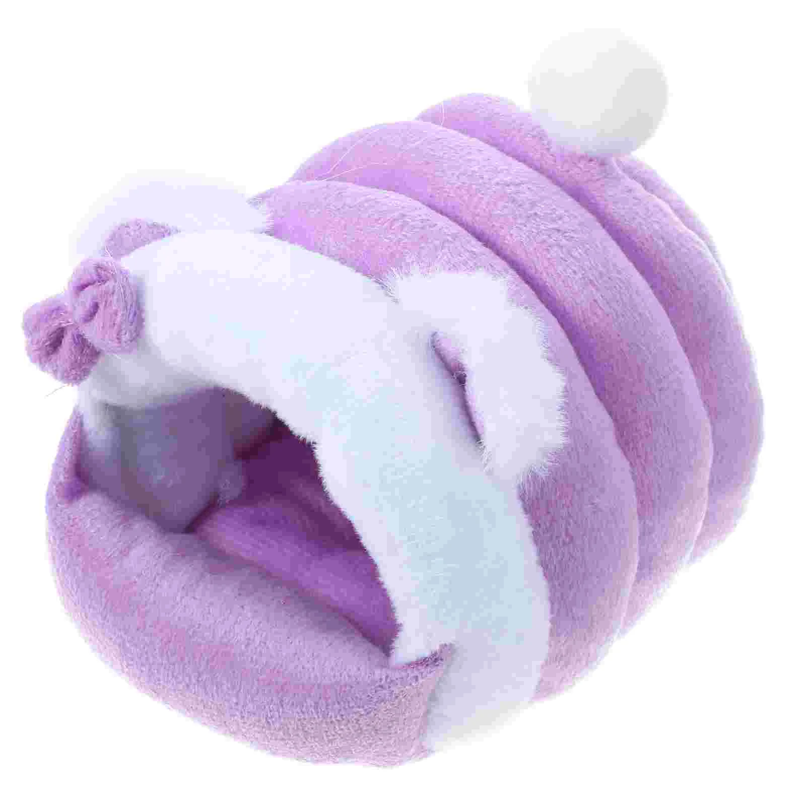 

Hamster Cotton Winter Bed Small Pet Nest Adorable Cartoon Winter Bed Small Animal Cotton Tent