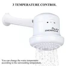 

BIG SALE 5400W 110V Electric Instant Water Heater Shower With Temperature Controller Bracket Head Hose Supply Winter U6J5