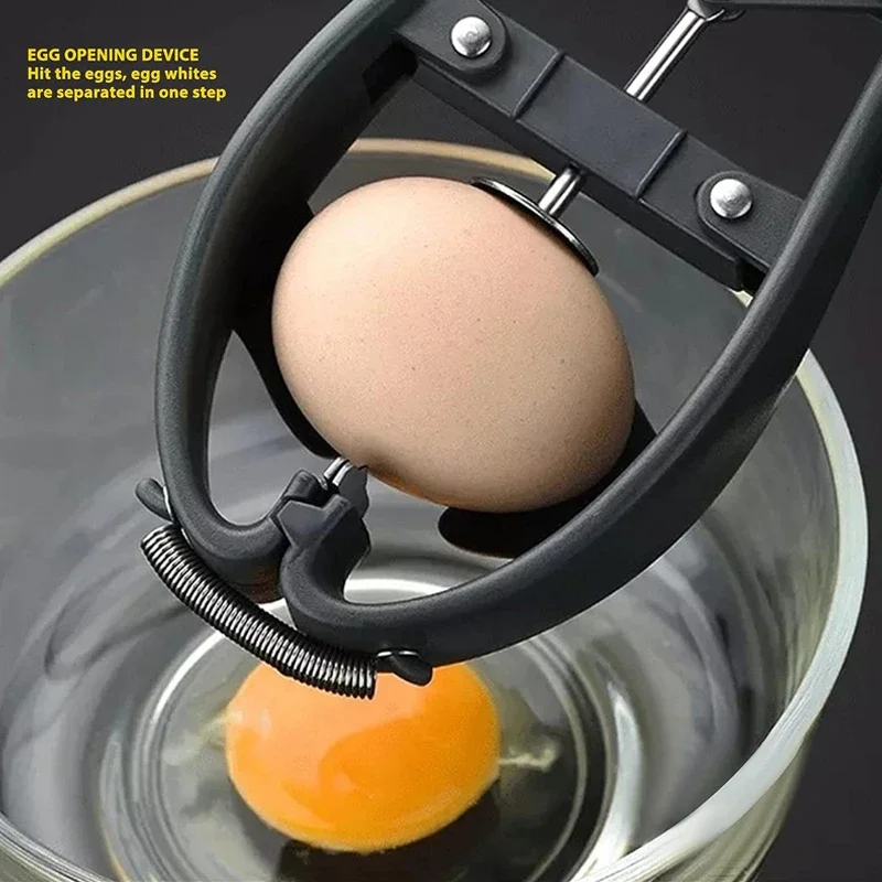 Egg Cracker Opener Automatic Egg Cracking Tool Easy Eggshell Cutter Eggshell Cutter Separator Creative Kitchen Tools cooking egg cutter,eggshell separator,egg shell opener,egg separator