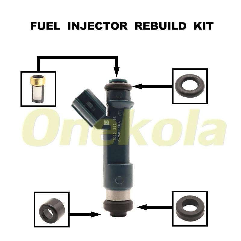

Fuel Injector Service Repair Kit Filters Orings Seals Grommets For 2005-2015 Toyota Tacoma 4.0L V6 #23250-31010 23209-31010