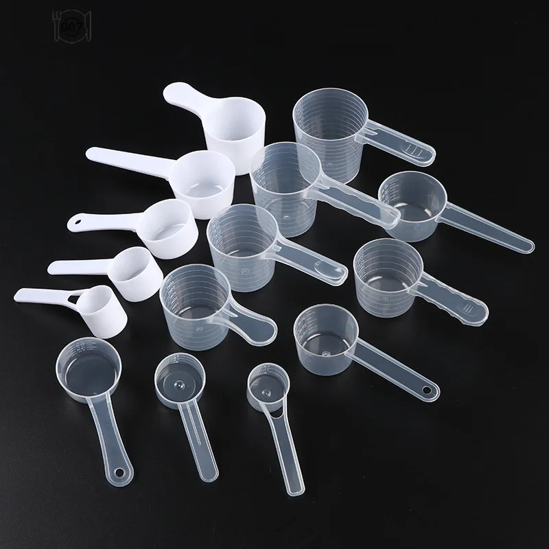Measuring spoon set measuring cup and spoon set 1Pcs 50/60ml Plastic Measuring Coffee Scoop with Scale Baking Utensils Milk Powder Laboratory Liquid Spoon Kitchen Accessories