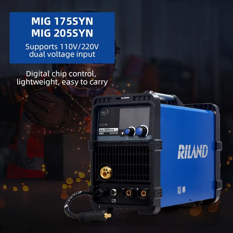 RILAND 5 in 1 MMA/LIFT.TIG/MIG/MAG/SPOOLGUN Multiprocess Welder IGBT Inverter MMA Welder Machine with Hot Start 6