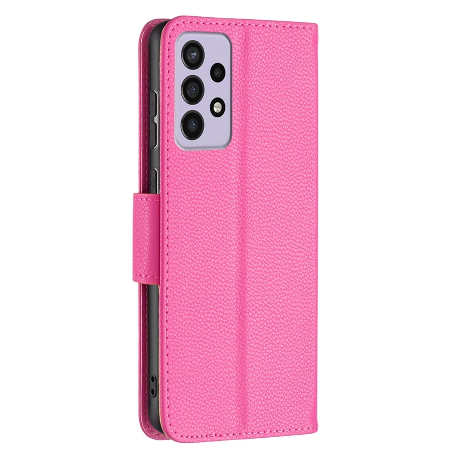 Wallet Litchi Pattern Flip Case For Samsung Galaxy A12 A22 A32 A33 A50 A51 A52 A53 A71 A72 A73 S22 Ultra S21 FE S20 FE S10 Plus kawaii phone cases samsung