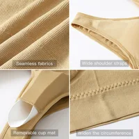 Soutien-gorge fin sans armatures, grande taille, Zero Bondage, sous-vêtements pour femmes, gilet de sport, Yoga, sans fil, brassière réglable sans couture, S-7XL 5