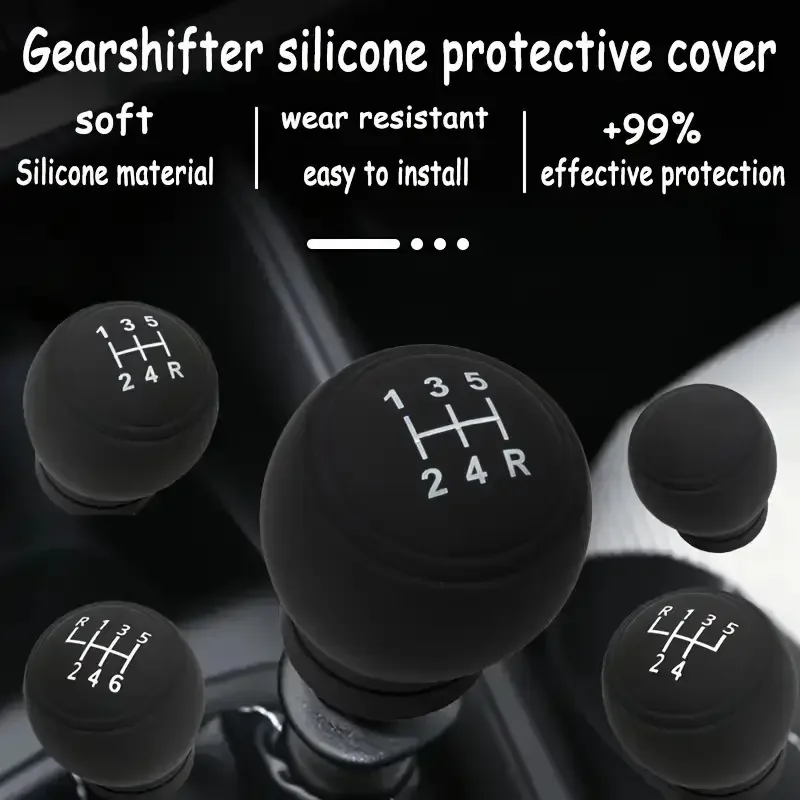 Auto Universal Silikon Schaltknauf Abdeckung Staubdicht Wasserdicht Hebel Griff Haut Rutschfeste Manuelle Shifter Getriebe Stange Schützen Fall – Detail 4