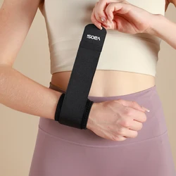 Adjustable Lightweight Wrist Support for Weightlifting and Kettlebell Training (Black)