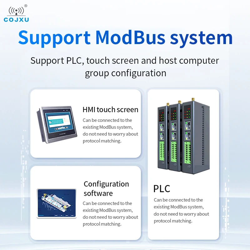8AI Differential Voltage Remote IO Expansion Module RS485 Ethernet COJXU GXGXX0800 Modbus DC 9-36V