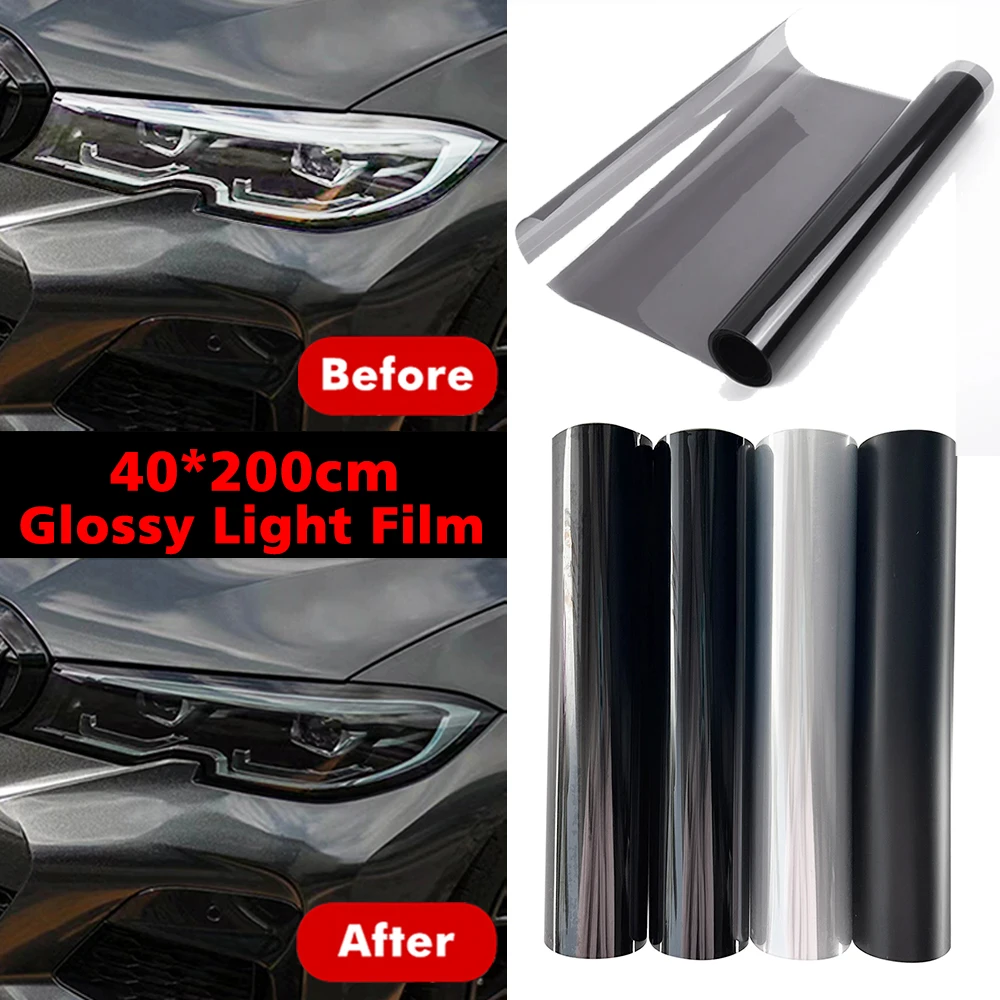 Car Headlight Taillight Smoke Black Tint Vinyl Film Foil Sticker Premium Quality Film Headlights Accessories Car Body