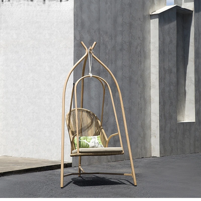 

Glider Swing Balcony Hanging Basket Chair Rattan Chair Indoor Small Apartment Rocking Chair Terrace Outdoor Swing
