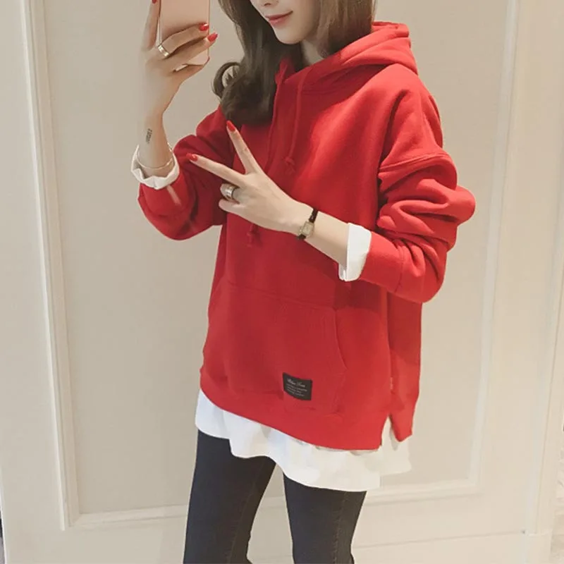 Pregnancy Clothes Nursing Hooded Sweatshirt Breastfeeding Clothes Embroidered Sweatshirt For Pregnant Women Maternity