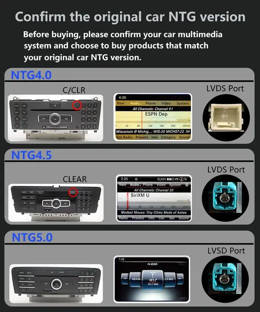 Krando Wireless Apple CarPlay Android Auto Interface Box For Mercedes Benz C W204 GLC W205 2008-2018 NTG 4.0 4.5 5.0 BT