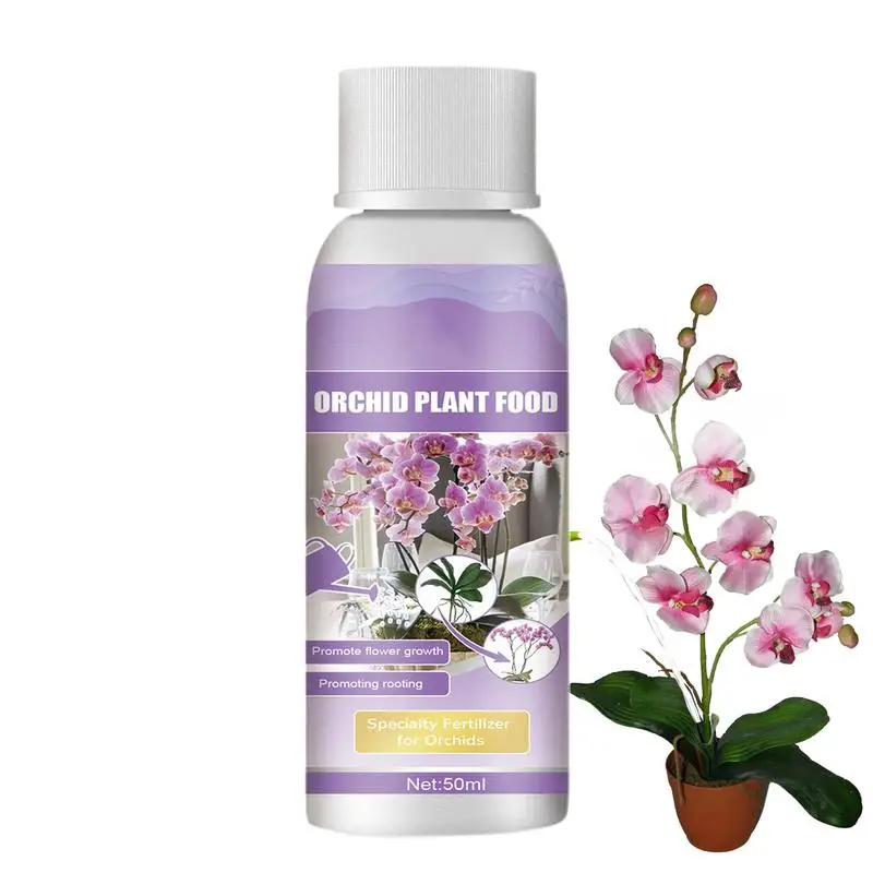 

Orchid Liquid Fertilizer Agent Potted Plant Food Supplement Plant Roots Nutrient 50ml Plant Growth Enhancer Supplement
