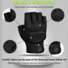 MOREOK Workout Gloves Gym Gloves for Man Women Wrist Guard Sports Dumbbell Riding Non-Slip 3MM Gel Pad Bodybuild Fitness Gloves 5