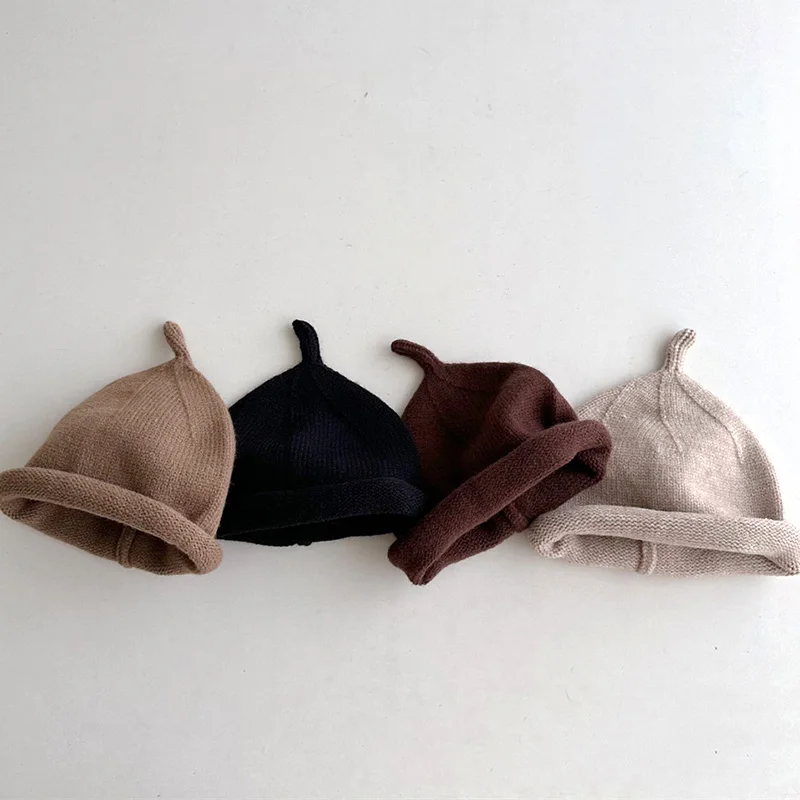 Kids Winter Crochet Hats - Newborn Boys  Toddler Girls Warm Bonnet  Cap