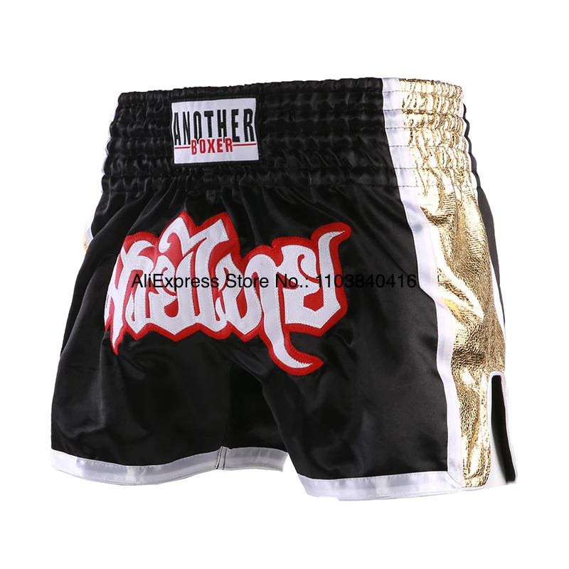 Muay Thai / MMA Fight Shorts - Breathable Mesh Kickboxing Trunks For Adults & Kids (Various Sizes)