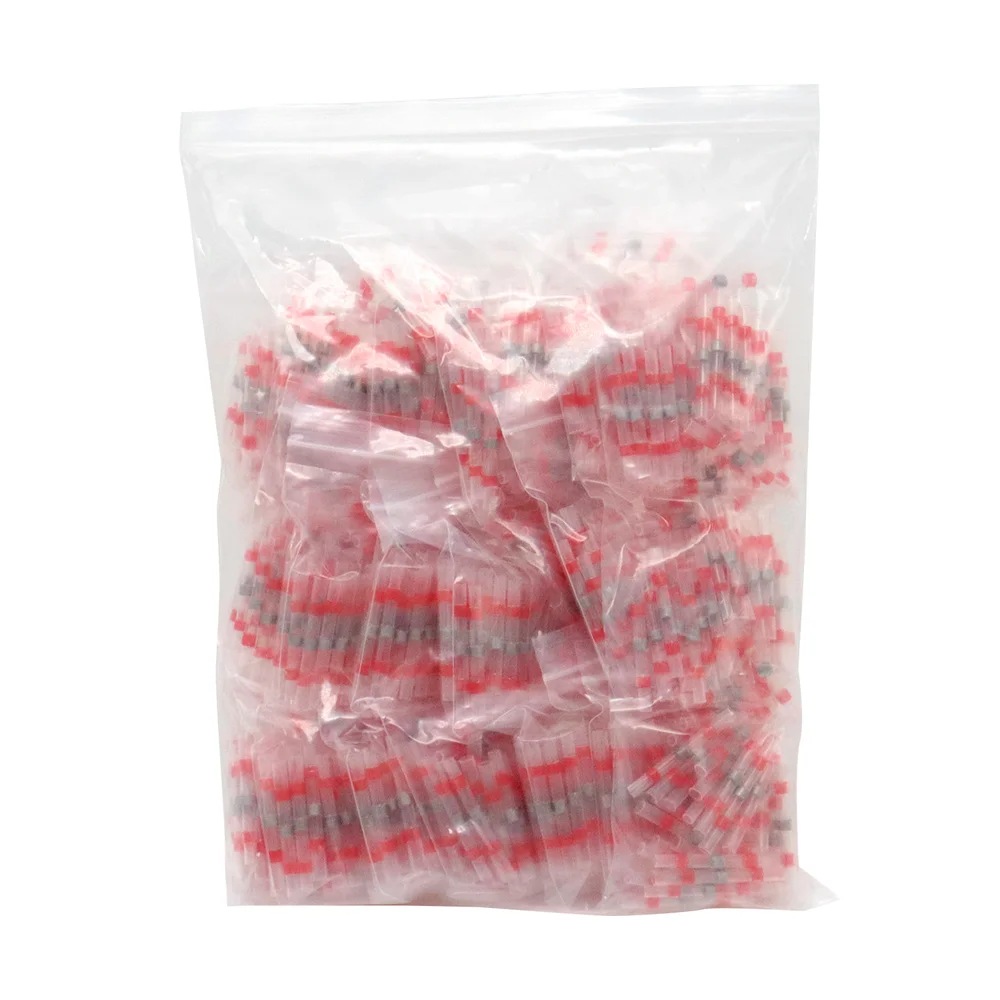 

1000PCS Solder Seal Wire Terminals Waterproof Heat Shrink Butt Wire Connectors Tinned Copper Thermal Shrinkage Sleeve Splice