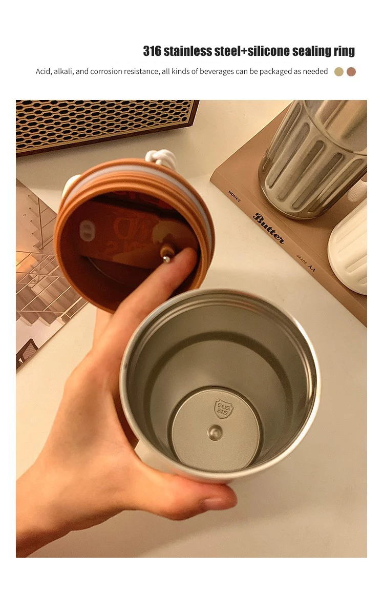 450ML Temperature Display Coffee Cup High Beauty Couple Gifts Cup Thermal Portable Tumbler Thermos for Coffee Water Bottle