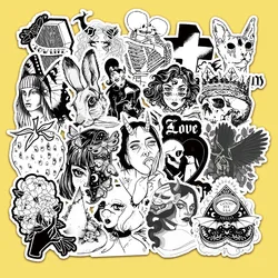 Autocollants de sorcière de dessin animé, 10/30/50/100 pièces, pour téléphone portable, tasse d'eau, réfrigérateur, jouets cadeaux d'anniversaire pour moto 