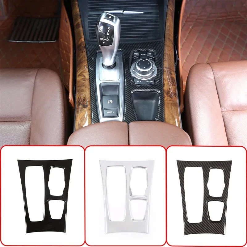 

Car Styling For BMW X5 E70 X6 E71 2010 - 2013 Central Control Gear Shift Panel Multimedia Buttons Frame Cover Trim Accessories