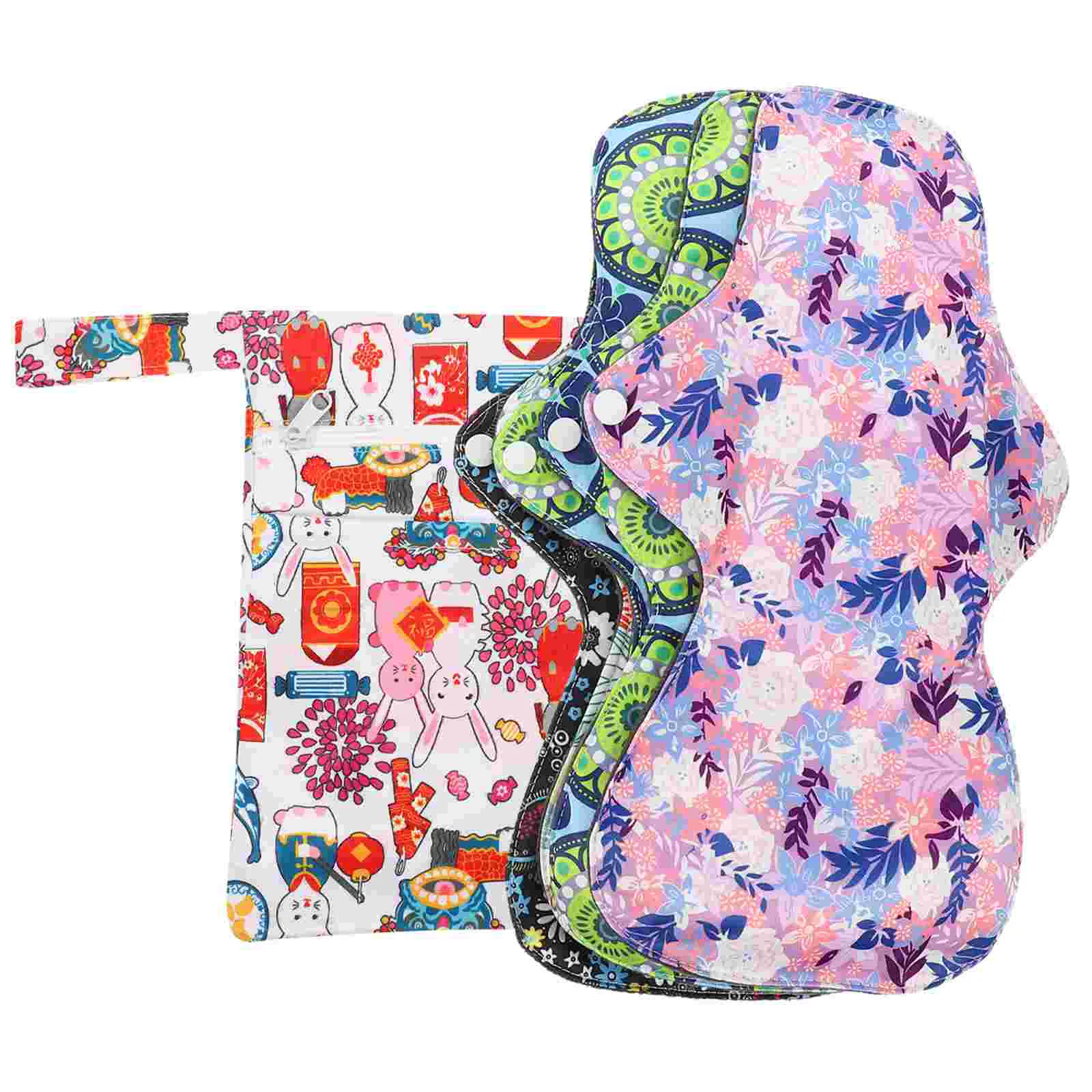 

Washable Sanitary Napkin Towels Pads Nursing Mat Menstrual Napkins Bamboo Panty Liners Reusable