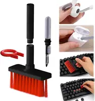 5 in 1 Keyboard Cleaning Brush Kit Keycap Puller Earbuds Cleaner for Airpods Pro 1 2 3 Bluetooth Earphones Case Cleaning Tools 1