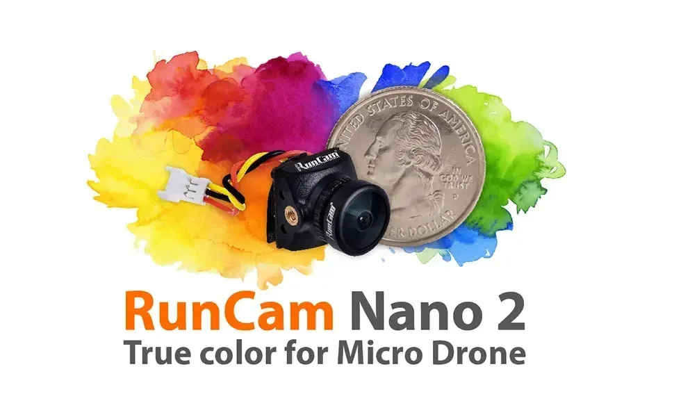 RunCam Nano 2 Caméra FPV 1.8mm 170° ou 2.1mm 155° pour Drone