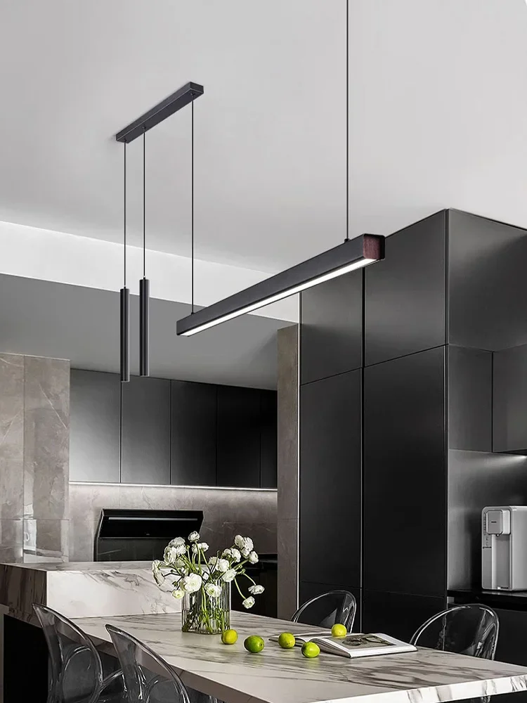 

2024 Italian style lights luxury word long restaurant chandelier modern minimalist office lamps Nordic bar island chandeliers