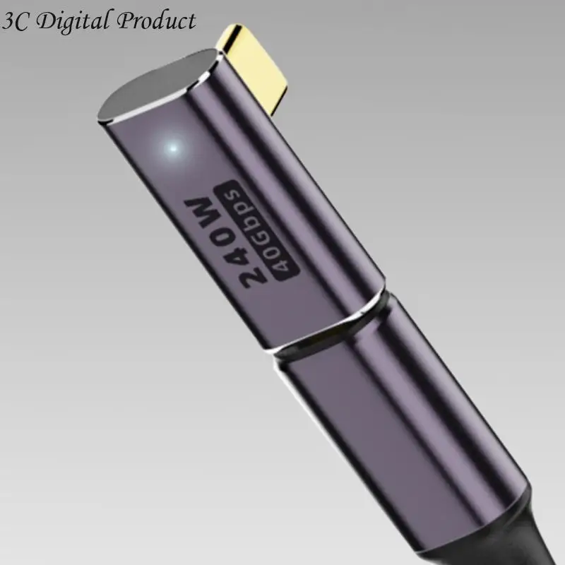 휴대용 USB C 어댑터 U자형 일자형 어댑터 Type-C Female Type-C Q84A