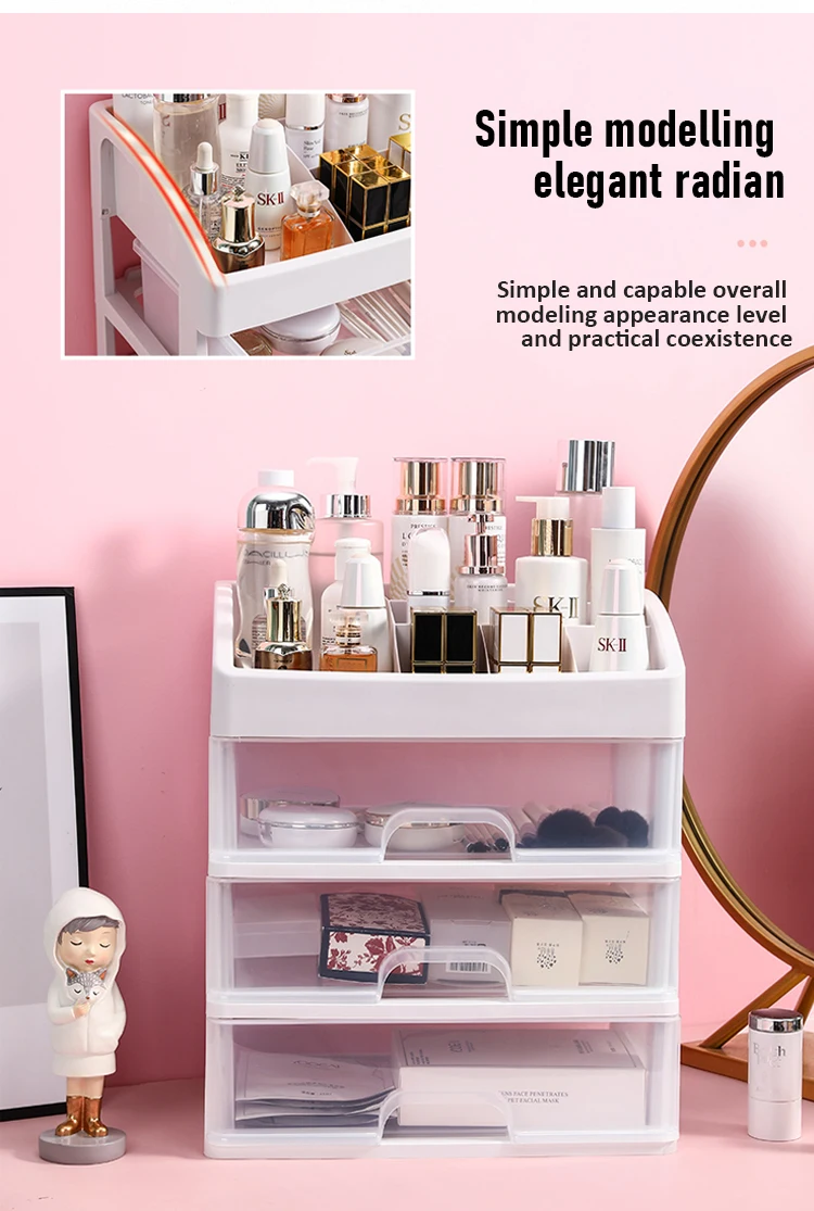 Cosmetic Makeup Organizer Jewelry Case Brush Holder Organizers Storage Box Cosmetic Storage Box Lipstick Holder Box Rack